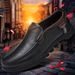 European Warm Series Autumn Winter Cowhide Middle-aged Dad Slip-on Business Casual Breathable Soft Sole Large Size Men's Leather Shoes_vogvips.com