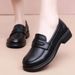 Foreign Trade Hot-Selling British Style Women's Leather Shoes 2026 New Spring And Autumn Flat Slip-On Loafers_vogvips.com