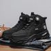 European Warm Series Men's Martin Autumn Winter New Rotating Buckle Thick Sole Work High Top Trendy Shoes Versatile Height Increasing Yellow_vogvips.com