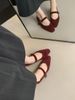 Suede Shallow Mouth Single Shoe Women's Spring And Autumn New Korean Version, Gentle Temperament, Fairy Thick Heel, Mary_vogvips.com