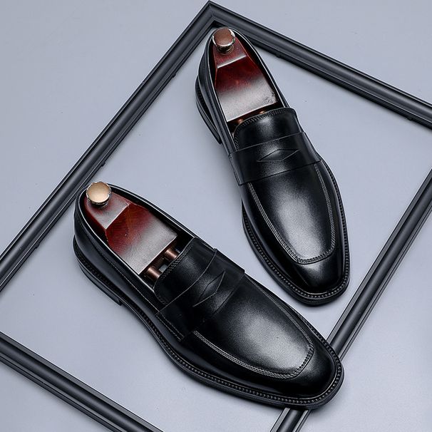 New Men's European And American Style Slip-On Business Formal Loafers Summer Breathable Versatile Shoes 24305-R_vogvips.com