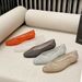 Korean Jelly Single Crystal PVC Outdoor Casual Pointed Toe Sandals Slip-On Hollow Dance Shoes_vogvips.com