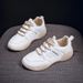 White Autumn Korean Edition Sports For Women Students Versatile Casual Board Flat Single Shoes Hy109_vogvips.com