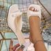 2024 Summer New Square Fairy Bow High Heel Slippers Thin Strap Open Toe Sandals For Women Elegant_vogvips.com