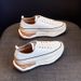 Cowhide White For Women, 2025 New Women's Sports And Casual Versatile, Instagram Trendy Four Season Single Shoes, Korean_vogvips.com