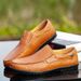 Fashion Men Shoes Fashion Casual Shoes Men Leather Shoes Thick-soled Simple Pointed Toe Dress Shoes Business Wedding Men's Leather Shoes_vogvips.com