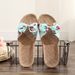 For Woman Sandalias Mujer Women Female Bowknot Flax Linen Flip Flops Beach Shoes Sandals Slipper Chaussures Femme_vogvips.com