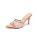 Pointed Open Toe Wide Strap Sandals For Women 2025 New Style Thin Heel Rhinestone High Heels One-Strap Buckle_vogvips.com