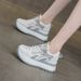 Height-increasing Forrest Gump For Petite Women, 2026 New Model, Thick-soled White Sneakers, Casual, Fashionable,_vogvips.com