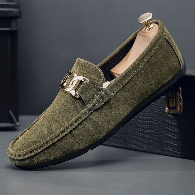 Men’s Shoes Autumn New Soft Soled Breathable Lazy Driving Shoes Business Casual Loafers_vogvips.com