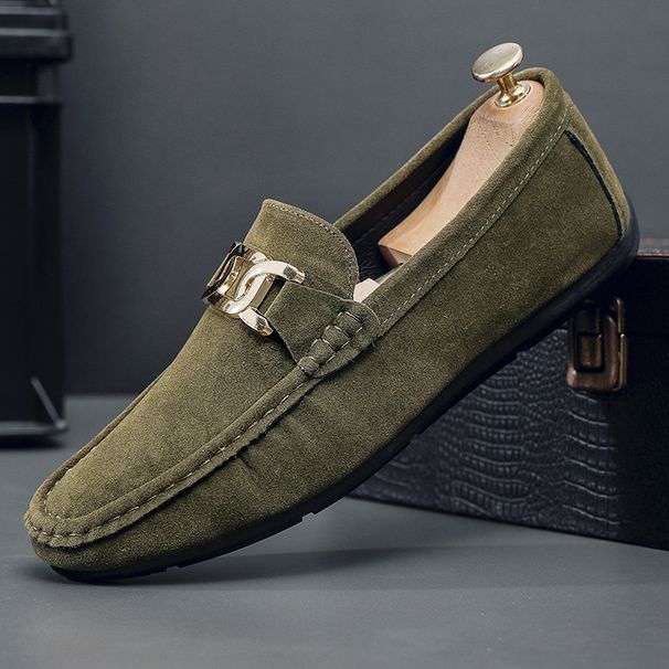 Men’s Shoes Autumn New Soft Soled Breathable Lazy Driving Shoes Business Casual Loafers_vogvips.com