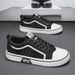 Men's Classic Canvas Shoes - Breathable, Lightweight & Slip-Resistant Casual Sneakers For Everyday Wear In Black, Blue, Dark Green (Sizes 39-48)_vogvips.com