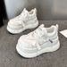Thick Soled Dad Women's Versatile 2024 New Autumn Fashion Trend Sponge Cake Casual Small Height Shoes Children_vogvips.com