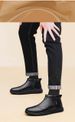 Cotton Shoes Men's Velvet Thickened Leather Waterproof Casual Shoes Men's High-top Elderly Shoes Snow Boots_vogvips.com