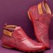 Autumn Winter New 2024 Shoes Women's Martin Velcro Flat Short Low-Cut Large Size Boots_vogvips.com