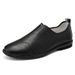 Casual Doudou Shoes Men's Shoes Solid Color Driving First-layer Leather Shoes Overfitting Lazy Shoes_vogvips.com