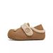 Cute Cartoon Footprint Warm Cotton For Women Autumn Winter New Fashion Versatile Buckle Outdoor Furry Shoes_vogvips.com