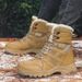 Men's Casual Winter Snow Boots With Thick Fleece Lining, Slip-Resistant Rubber Sole, Side Zipper For Easy Wear, Brown/Black, Sizes 39-46_vogvips.com
