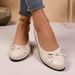 2025 Summer New Bowknot Matching Skirt Shallow Mouth Flat Shoes Korean Version French Low Heel Export Style Moccasins_vogvips.com