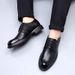 Top Layer Cowhide Business New Formal Genuine Leather Single Casual Thick Sole Large Toe Men's Shoes_vogvips.com