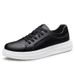 First Layer Cowhide Board Shoes Round Head Lace-up Low-top Shallow Mouth Cowhide Surface Flat-bottom Sports And Leisure Shoes_vogvips.com