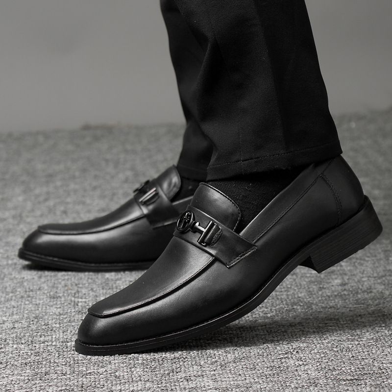 Men's Shoes Formal Casual Leather Shoes, Low-top Hairstylist Men_vogvips.com