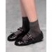 Dance Shoes 2025 Spring Miu Bow Ballet Round Toe Shallow Mouth Flat Single Elegant Retro Mary Jane Women's Shoes_vogvips.com