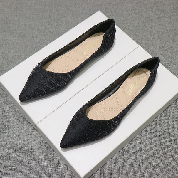 Fashion Women's 2025 New Summer Maternity Pointed Toe Gentle Flat Loafers Boat Autumn Shoes_vogvips.com