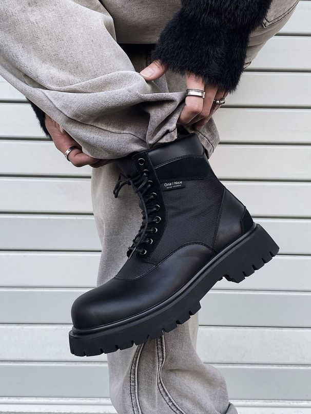 2024 Autumn Winter New Thick-Soled Height-Increasing Martin Men Genuine Leather Work Outdoor Hiking Side Zipper Mid-Calf_vogvips.com