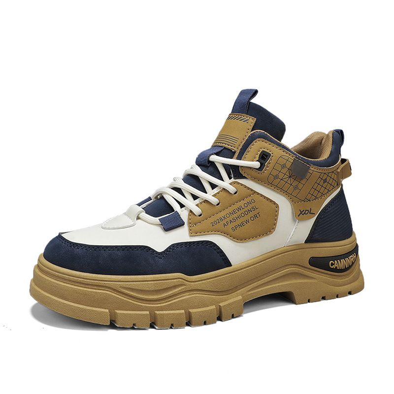 European Warm Series Autumn Winter 2025 New Thick Sole Versatile Work Shoes Men's Trendy British Style Martin Boots_vogvips.com