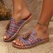 Bohemian Flat Sandals For Women, Summer New Style, And Fashion Beach Sandals,_vogvips.com