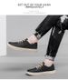 Men's Round Head Board Shoes Cowhide Surface Breathable Casual White Shoes Thick Sole Low Top Sports Men's Shoes_vogvips.com