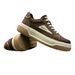 Men's Leather Sneakers For Spring, Thick Soled Sports Shoes, Trendy And Versatile, Low Top Casual Shoes_vogvips.com