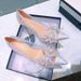 Women S Shoes High Stiletto Heels Versatile Bow Mesh Lace Pointed Toe Pumps Women Wedding_vogvips.com