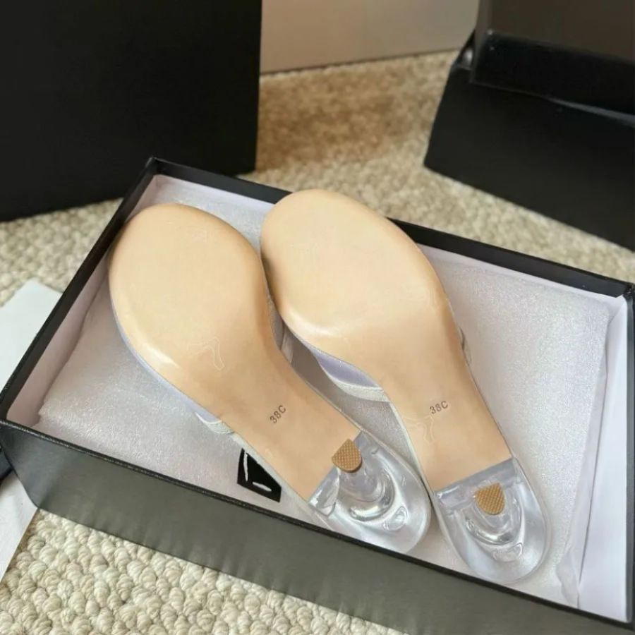 2026 In Stock New European American Fashion High-heeled With Round Toe, Embroidered Mesh And Suede, Sexy Outdoor Sandals Toe, Suede,_vogvips.com