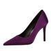 Women's Shoes Banquet High Heels For Women, Pointed Toe, Low Cut, High End Satin Slip On Stiletto Heels, Sexy Single Shoes For Women._vogvips.com