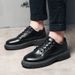 Men's Shoes Derby Shoes Men's Shoes Expert Autumn New Business Low Top Small Leather Shoes Men's Youth Casual Shoes_vogvips.com