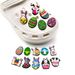 16 Set Of Easter Cute Bunny Shoes Buckle Shoes Flower PVC Soft Rubber Shoes Accessories Accessories_vogvips.com