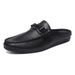 Casual Thin High-end Business Black Le Fu Dou Men's Shoes Outdoor Breathable Trend Soft Leather Waterproof_vogvips.com