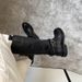 Cowhide Version~2025 Winter New Double Buckle Strap Round Toe Genuine Leather Over-the-Knee Side Zipper Chunky Heel_vogvips.com