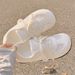 Breathable And Not Stuffy Feet Women's Shoes Mesh Shoes With Skirts Little White Shoes Ballet Training Shoes Flat Baseplate Shoes_vogvips.com