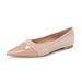 French Flat-bottomed Pointed Single Shoes Fairy Style With Skirt Splicing Commuter Women's Shoes_vogvips.com