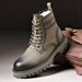 European Warm Series Winter Wool Warm Martin Fashion Casual Thick Sole Yellow High Top Comfortable Side Zipper Round Toe Men's Boots_vogvips.com