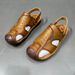 Summer New Sandals Top Layer Beach Casual Leather Cowhide Soft Sole Stitching Toe Cap Men's Shoes_vogvips.com