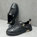 Sneakers Spring New Genuine Leather Breathable White Sports Casual Trendy Versatile No-Tie Men's Shoes_vogvips.com