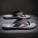 New Beach Herringbone Men In Summer, Non Slip Clip On Feet, Casual Sandals For Outdoor Wear, Trendy Thick Soled Men's_vogvips.com