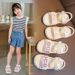 SHLIANG Stylish Pink Princess Children's Sandals New Soft Bottom Sports Beach Shoes Summer Medium Large Children's Shoes Y0384_vogvips.com