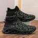 Men's Running Shoes Summer New Knitted Socks Breathable Casual Shoes Men Comfortable Sports Shoe_vogvips.com