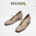 BEIJIANI 332-33 Women's Cross-Border Sheepskin Chunky Heel Mary Jane Shoes With Single Strap And Soft Leather_vogvips.com