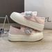 Thick Soled Small White Summer Thin Mesh Board Women, Breathable, And Two Pairs Of Velcro Single Shoes For Heel_vogvips.com